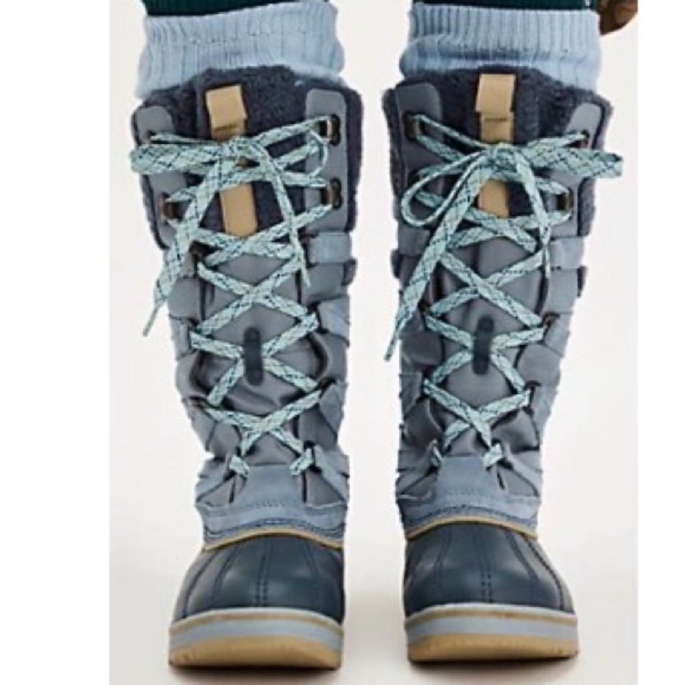 L.L. Bean Rangeley Insulated Pac Boots NWB Size 7 Steel/Storm Blue